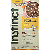 Instinct Raw Boost Whole Grain Real Chicken & Brown Rice Recipe Natural Dry Dog Food