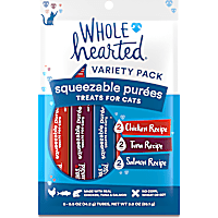 WholeHearted Squeezable Puree Cat Treat Variety Pack