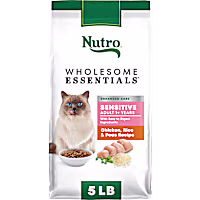 Nutro Wholesome Essentials Sensitive Stomach Chicken, Rice & Peas Dry Cat Food