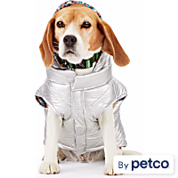 YOULY The Explorer Metallic Dog Puffer Jacket