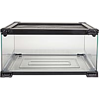 Zilla Black QuickBuild Terrarium with Easy Clean Bedding Tray