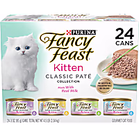 Fancy Feast Kitten Tender Ocean Whitefish, Turkey, Chicken and Salmon Feasts Wet Cat Food Variety Pack