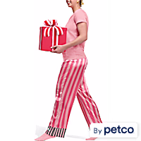 YOULY Pink Striped Pajama Pants for Adults