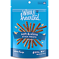 WholeHearted Grain Free Soft and Chewy Salmon Recipe Dog Treat Sticks