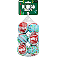 KONG Holiday SqueakAir Tennis Balls for Dogs