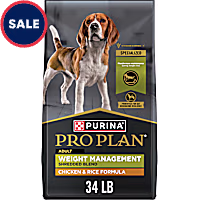 Purina Pro Plan High-Protein Kibble, Weight Management, Shredded Blend Chicken and Rice Dry Dog Food