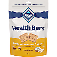 Blue Buffalo Health Bars Oven-baked Dog Treats Made with Natural Ingredients, Bananas & Yogurt, Crunchy Dog Biscuits