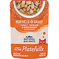 Natural Balance Platefulls Turkey, Chicken & Duck Formula in Gravy Adult Wet Cat Food