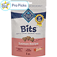 Blue Buffalo Bits Enhanced with DHA, Salmon Recipe Made with Natural Ingredients Soft Dog Treats for Training