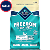 Blue Buffalo Freedom Natural Grain-Free, Fish Recipe, Indoor Adult Dry Cat Food