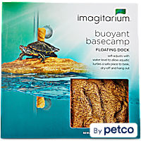 Imagitarium Corner Floating Turtle Dock Aquatic Decor