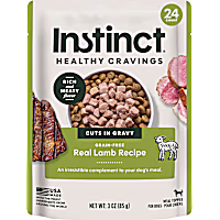 Instinct Healthy Cravings Grain Free Real Lamb Recipe Natural Wet Dog Food Topper