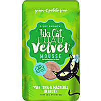 Tiki Cat Luau Velvet Mousse Tuna & Mackerel Complete & Balanced Wet Cat Food
