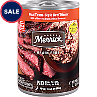 Merrick Grain Free Soft & Healthy Wet Recipe, Real Texas Beef Dinner Premium & Natural Canned Dog Food
