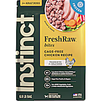 Instinct Frozen Raw Bites Grain Free Cage Free Chicken Recipe Dog Food