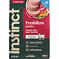 Instinct Frozen Raw Patties Grain Free Real Beef Recipe Dog Food