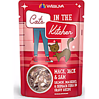 Cats in the Kitchen Originals Mack, Jack and Sam Salmon Tuna in Gravy Recipe Wet Food