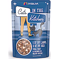 Cats in the Kitchen Originals 1 If By Land, 2 If By Sea Tuna, Beef & Salmon in Gravy Recipe Wet Cat Food