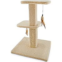 EveryYay Lookout Loft 2-Level Cat Tree with Scratch Posts & Toys