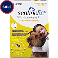 Sentinel Flavor Tabs for Dogs 26 to 50 lbs
