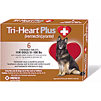 Tri-Heart Plus Chewable Tablets for Dogs 51 to 100 lbs.