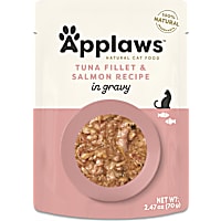 Applaws Natural Tuna Flakes with Sockeye Salmon in Gravy Wet Cat Food