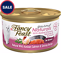 Fancy Feast Gourmet Naturals Wild Alaskan Salmon & Shrimp in Gravy Wet Cat Food