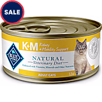 Blue Buffalo Natural Veterinary Diet K+M Kidney + Mobilty Support Formula Chicken Wet Cat Food