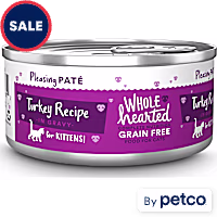 WholeHearted Grain-Free Turkey Recipe Pate Wet Kitten Food