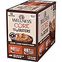 Wellness CORE Tiny Tasters Chicken, Chicken & Turkey Pate Land Variety Pack Grain Free Wet Cat Food