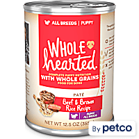 WholeHearted Beef & Brown Rice Recipe Puppy Pate Wet Food