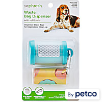 So Phresh Teal Dog Waste Bag Dispenser with Refills