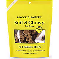 Bocce's Bakery Basic Peanut Butter Banana Soft & Chewy Dog Treats