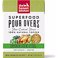 The Honest Kitchen Superfood Pour Overs: Chicken Stew with Spinach, Kale & Broccoli Wet Dog Food Topper