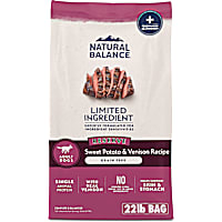 Natural Balance Limited Ingredient Adult Grain-Free Dry Dog Food Reserve Sweet Potato & Venison Recipe