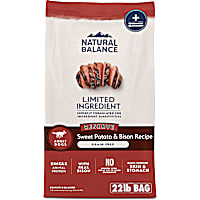 Natural Balance Limited Ingredient Adult Grain-Free Dry Dog Food Reserve Sweet Potato & Bison Recipe