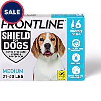 FRONTLINE Shield Flea & Tick Treatment for Dogs 21 - 40 lbs. (Blue)