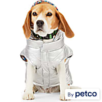 YOULY The Explorer Metallic Dog Puffer Jacket