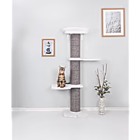 TRIXIE Gray Acadia Wall Support Cat Tower