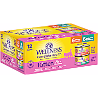 Wellness Complete Health Kitten Whitefish & Tuna and Chicken Variety Pack Wet Food