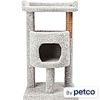 EveryYay Lookout Loft Cat Tree with Carpet Diner and Condo