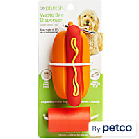 So Phresh Hot Dog Waste Bag Dispenser with 15 refills for Dogs