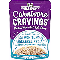 Stella & Chewy's Carnivore Cravings Protein Rich Meal or Topper Salmon, Tuna & Mackerel Recipe Wet Cat Food