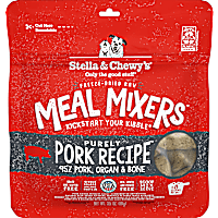 Stella & Chewy's Freeze Dried Raw Purely Pork Meal Mixer High Protein Dry Dog Food Topper