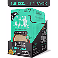Tiki Cat Solutions Topper, Skin + Coat, Salmon Recipe in Broth for Cats