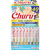 Inaba Churu Variety Box Tuna with Beef, Bonito flakes and Seafood Cat Treats
