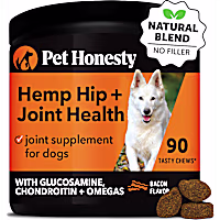 Pet Honesty Hemp Hip & Joint Health Bacon Flavor Soft Chews for Dogs