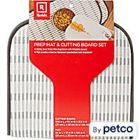 Reddy Gray Prep Mat and Cutting Board Set for Dogs