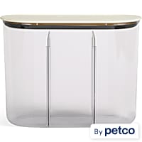 Reddy White Divided Dog Treat Jar