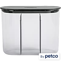 Reddy Black Divided Dog Treat Jar